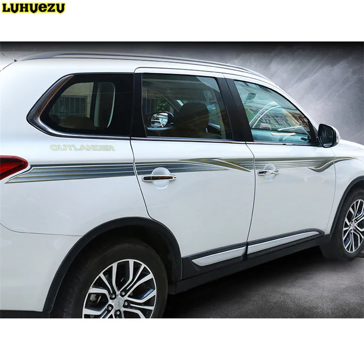 Стикер для кузова автомобиля 3 м OEM стикер Mitsubishi Outlander аксессуары 2015 2016 2017|mitsubishi