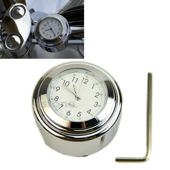 

New High Quality Waterproof 7/8" 1" Universal Motorbike Motorcycle Bike Handlebar Bar Mount Clock