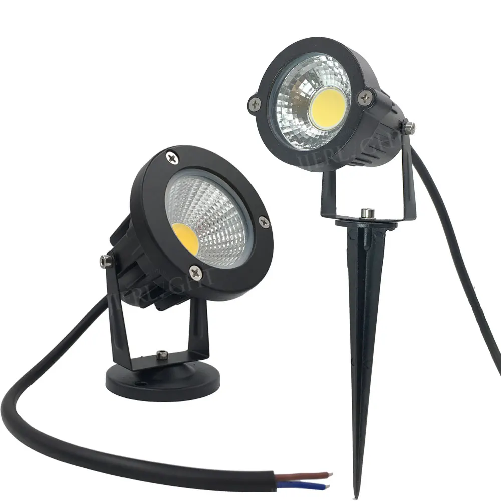 10 X Ip65 Led Landscape Spike Light 5w Cob Garden Lights