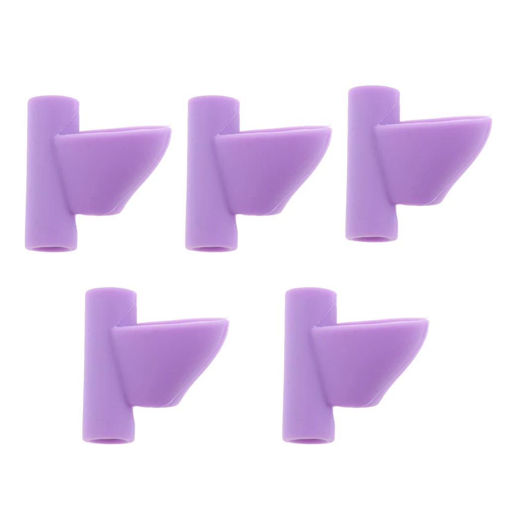 5pcs 4 Colors Two-fingers Silicone Correction Pencil Grip Posture Writing Claw Tool For Students Writing Correction Tool