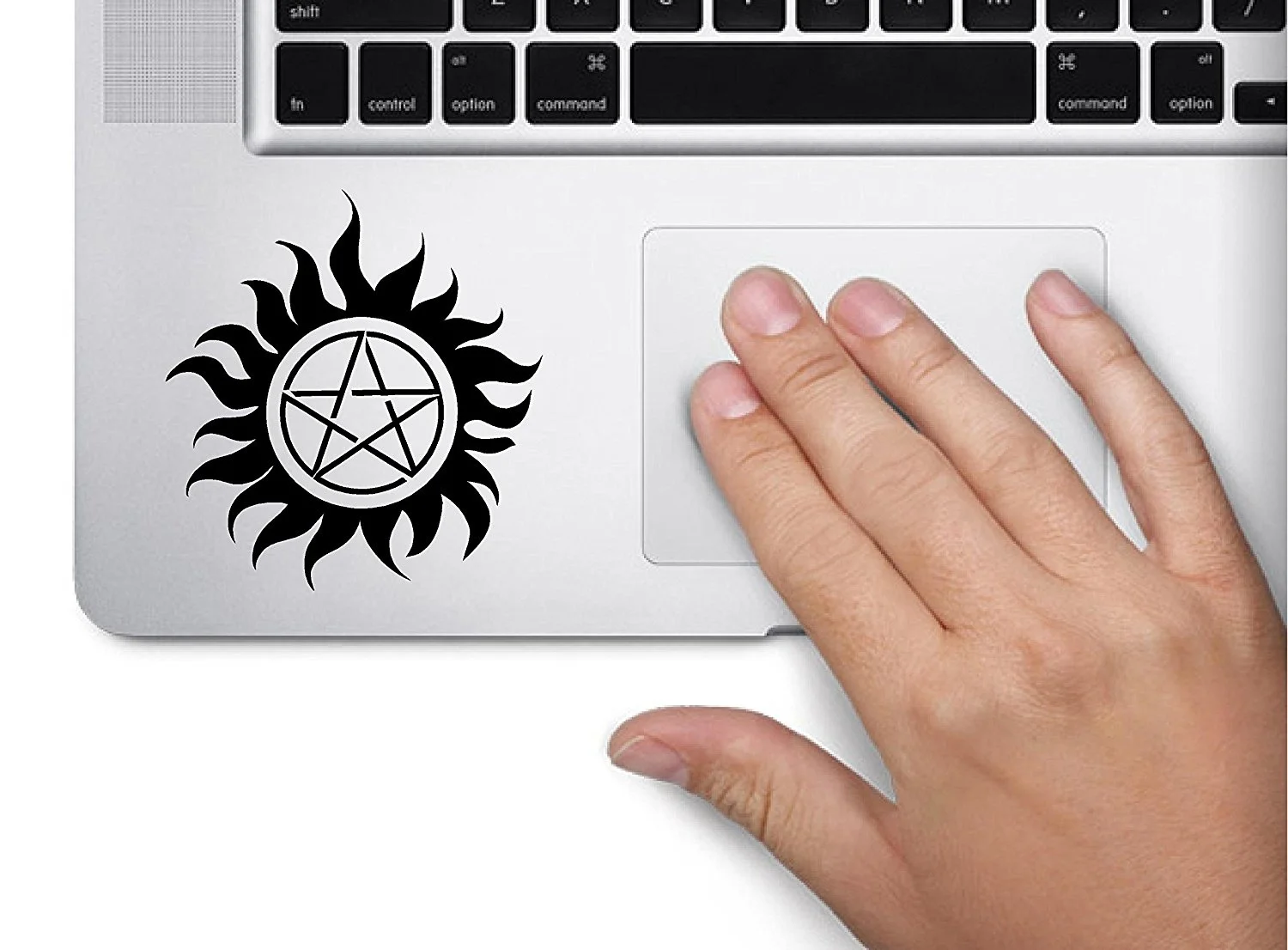 

Supernatural Symbol Decal Funny Laptop Skin notebook Trackpad Keypad Sticker Window 7.5x7.5cm