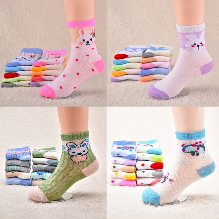 

Children's socks mesh spring and summer thin style cartoon male female baby