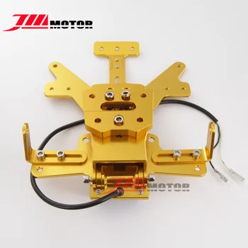 

YY-LPH-KA-05GD Gold Motorcycle CNC Aluminum Alloy Registration Plate Holder License Plate Braket For Kawasaki Z800 2013-2016