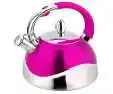 3.0L чайник для кофе со свистком из нержавеющей стали, чайники для воды, индукционная плита, чайник со свистком, чайник для дома и кухни - Цвет: Розовый