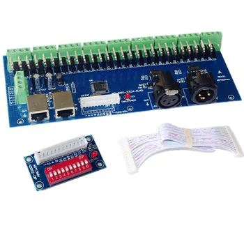 

New WS-DMX-27CH-RJ45-DIPZ decoder DMX512 controller 27-channel decoder spot