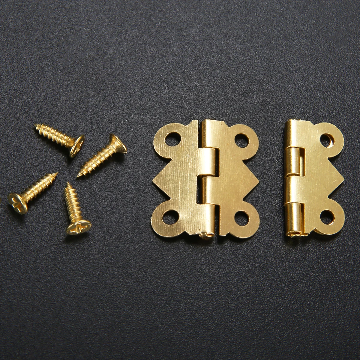 10pcs Mini Butterfly Door Hinge Iron Hinges Cabinet Drawer Door Jewelry Box DIY Tool With Screws For Furniture Hardware