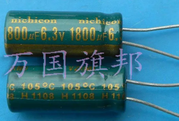 

Free Delivery. Computer motherboard electrolytic capacitors 6.3 V 1800 uf 1800 uf 8 mm in diameter