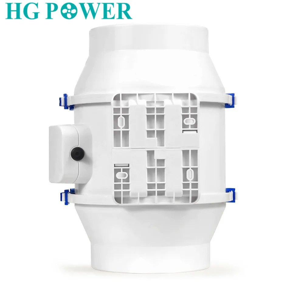 4'' Silent Home Inline Duct Fan with Strong Ventilation System Air Extractor Fan for Kitchen Toilet Bathroom Blower Recuperator