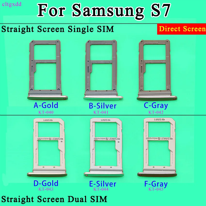 

cltgxdd For Samsung Galaxy S7 G930 G930F SIM Card Slot SD Card Tray Holder Adapter Connector