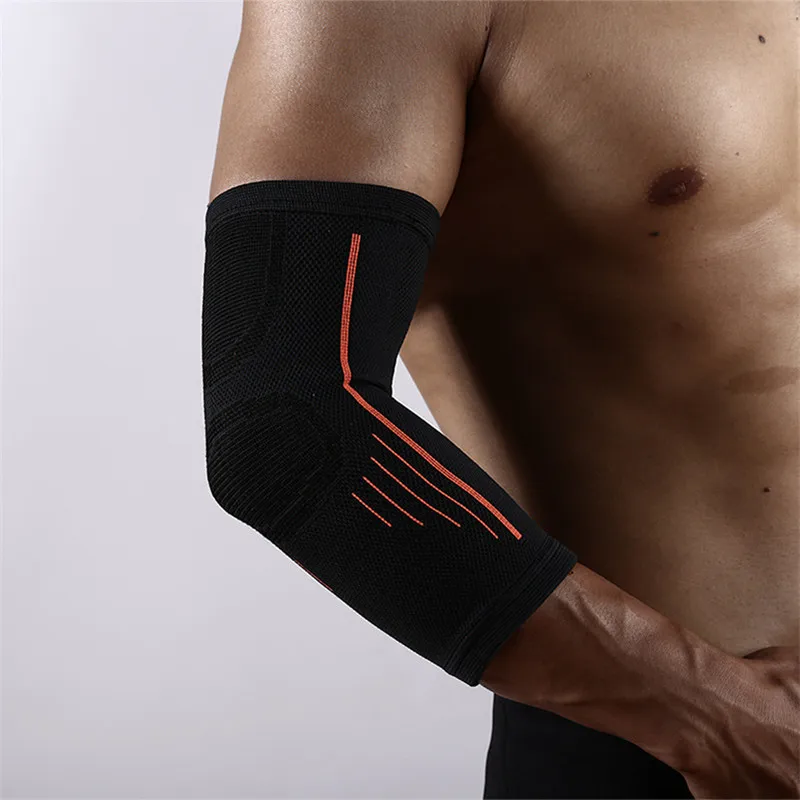Black Elbow&Knee Pads Nylon Elbow Pads Basketball Volleyball Protector