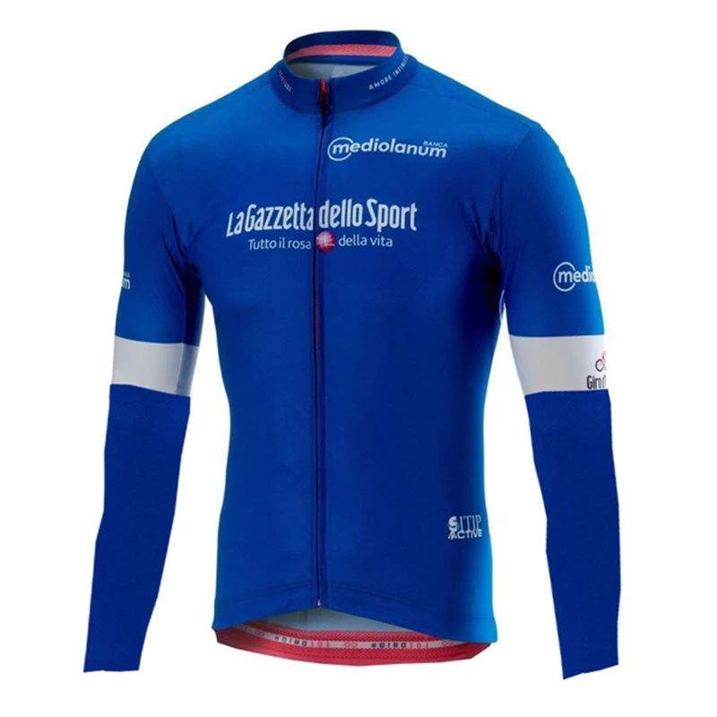 2019 Майо ciclismo pro Италия команда зимних велосипедных футболок быстросохнущая