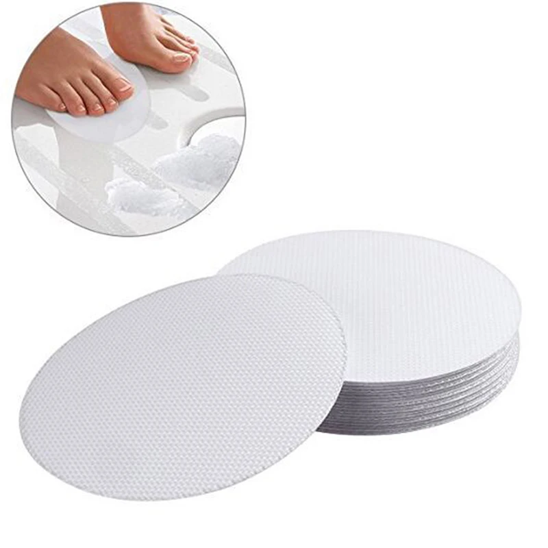 10Pcs PEVA Round Non Slip Mat Safety Bath Tub Shower Floor Sticker Anti
