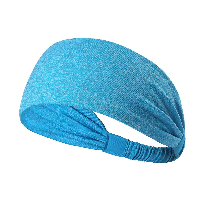 Sport Headband Wide Sweat Absorption Quick Drying Anti-sweat Sweatband Hairband Scarf for Fitness Yoga Running
