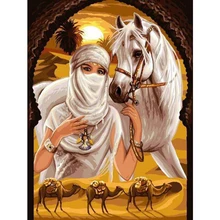 Фото на заказ, volledig алмазная живопись, вышивка крестиком, сделай сам, полный, алмазная вышивка, верблюд индийский, 5D, Алмазная мозаика, Рождество JS4001