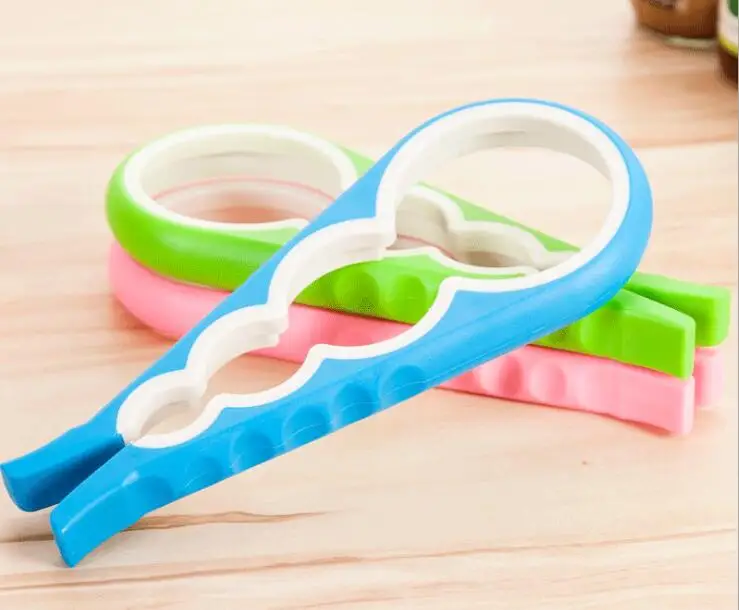 

1Pcs creative multi-function four-in-one opener, labor-saving bottle opener, non-slip screw capper