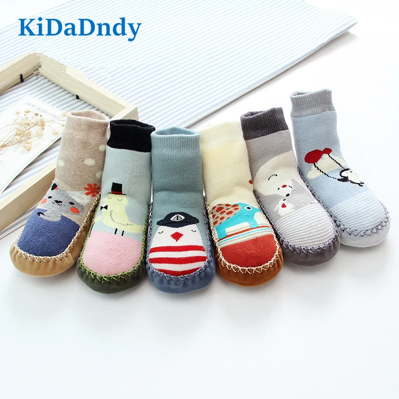 KiDaDndy Newest Baby kids First Walkers Shoes Socks Anti slip Floor ...