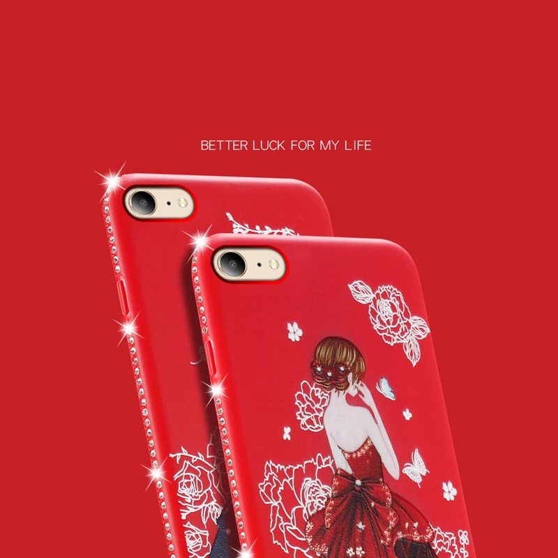 dress girl silicone case iphone 6 s 7 8 plus (9)