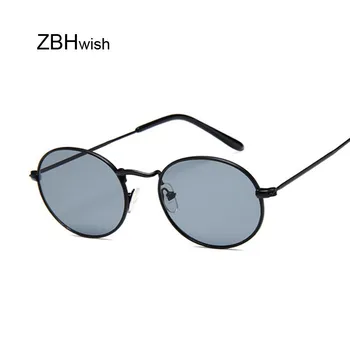 

Retro Oval Sunglasses Women Brand Designer Vintage Small Black Red Yellow Shades Sun Glasses Female Oculos De Sol
