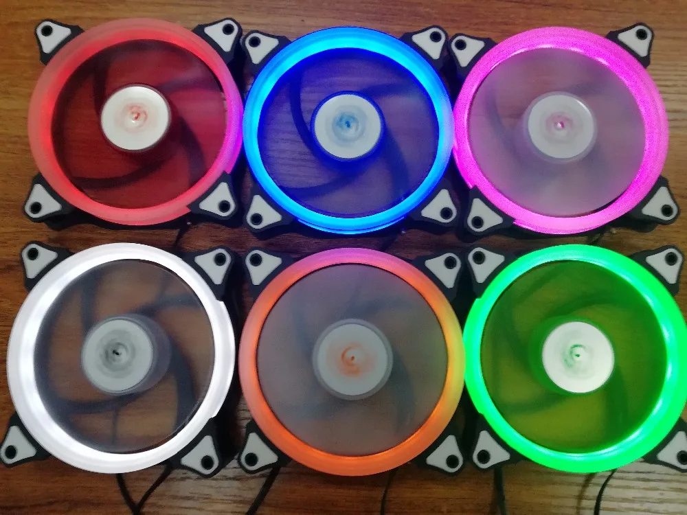 

Aigo aurora fan LED ring-shaped of solar eclipse 120mm Desktop PC Computer Cooling Cooler Silent Case Fan