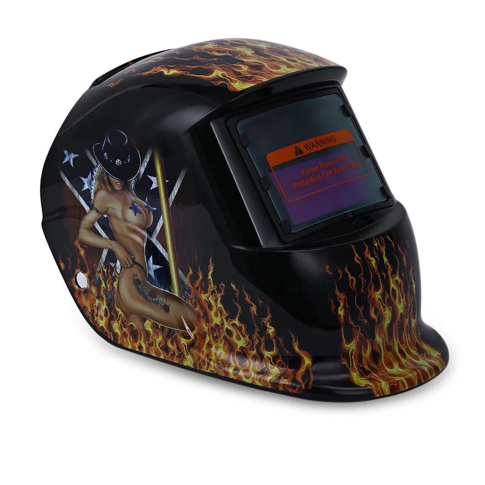 

Solar Energy Electrical Welding Helmet Automatic Variable Beauty Pattern Mask Auto Darken Protective Welding Mask/Helmet/Welder