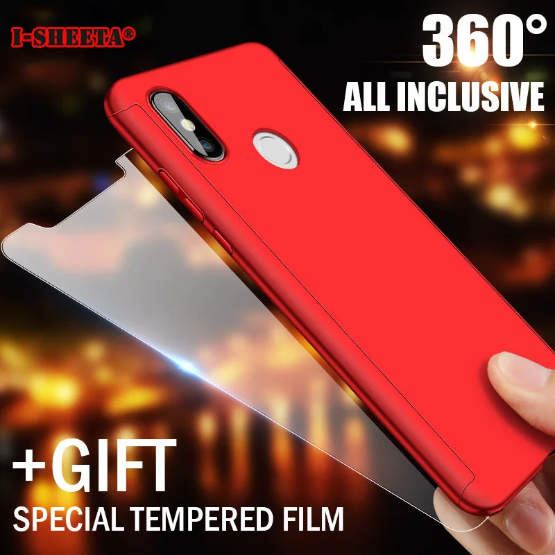Для Xiaomi Mi A2 8 Play Redmi S2 6A 6 Pro 5 Plus полностью защитный жесткий чехол на 360 градусов для