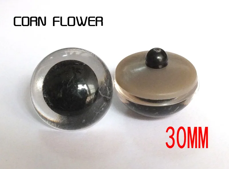 

20pairs(40pcs) Clear Round Safety Eyes Plastic Doll Eyes --big size 30mm
