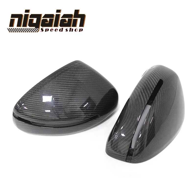 

TT TTS Replacement style Carbon fiber Car Side Rear View Mirror Cover for Audi TT 8J MK2 TTS 2008 - 2014 (not Fit GT 2011)