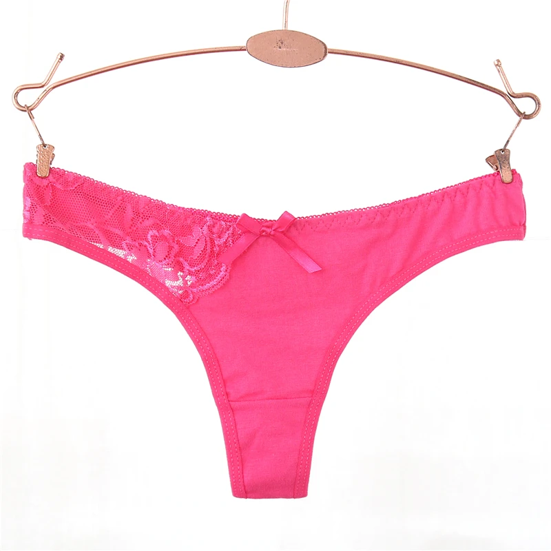 6 шт./лот M L XL Для женщин мужские стринги Sexy Хлопок Модные Кружево Трусики для