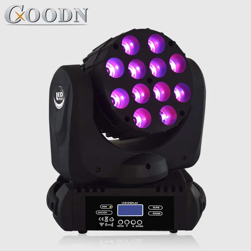 

Beam led 12X12W RGBW Moving Head Light Light With Stage Lights Professional Stage DJ