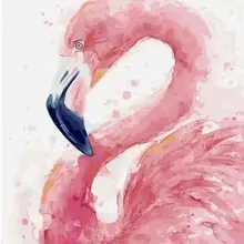 21079 одинокий фламинго-краска комплекты номеров для взрослых DIY