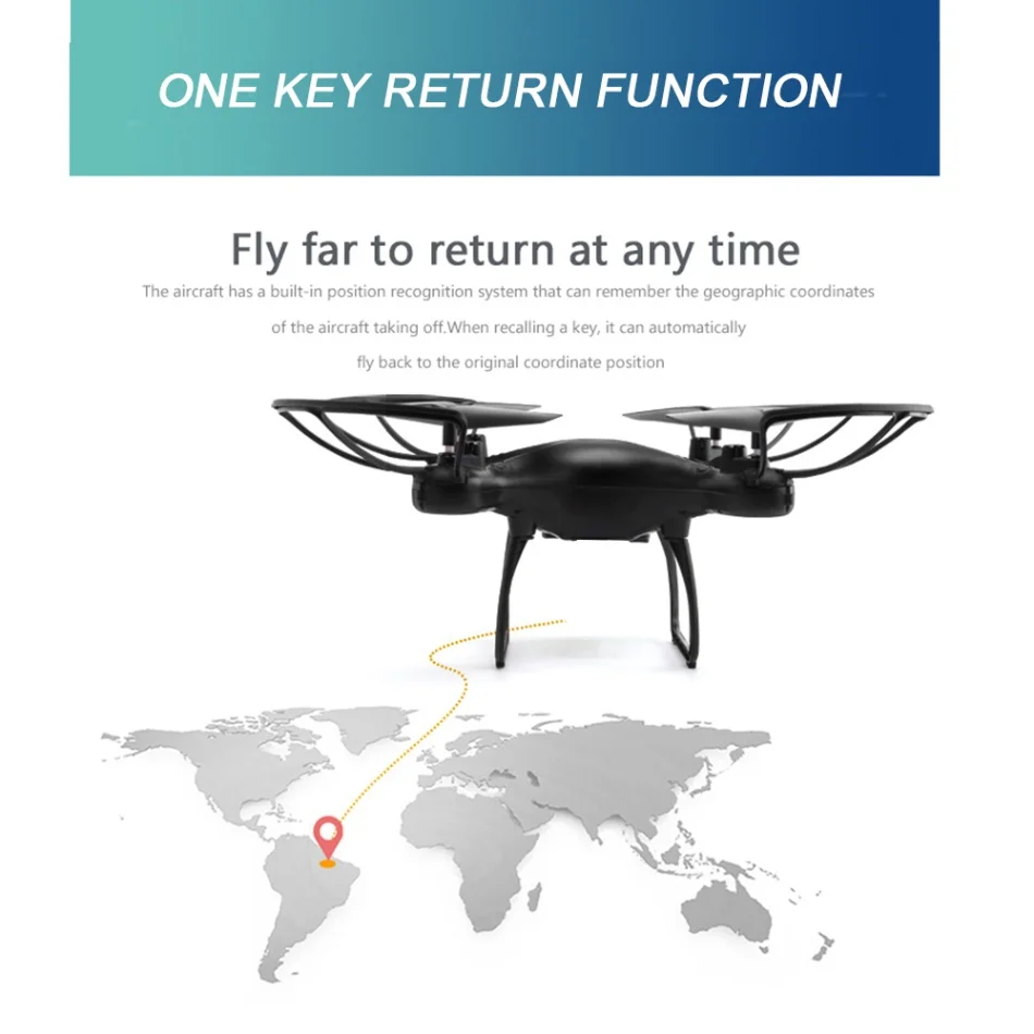 Utoghter 69601 Радиоуправляемый Дрон 2 4 ГГц Wifi FPV с камерой 720 P удержание высоты 3D флип
