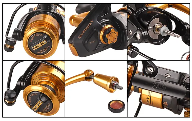 Penn Spinfisher V Ssv 3500-10500 Spinning Fishing Reel 5+1bb Full Metal  Body Ht-100 Drag Carp Saltwater Wheel Boat Fishing Reel - Fishing Reels -  AliExpress