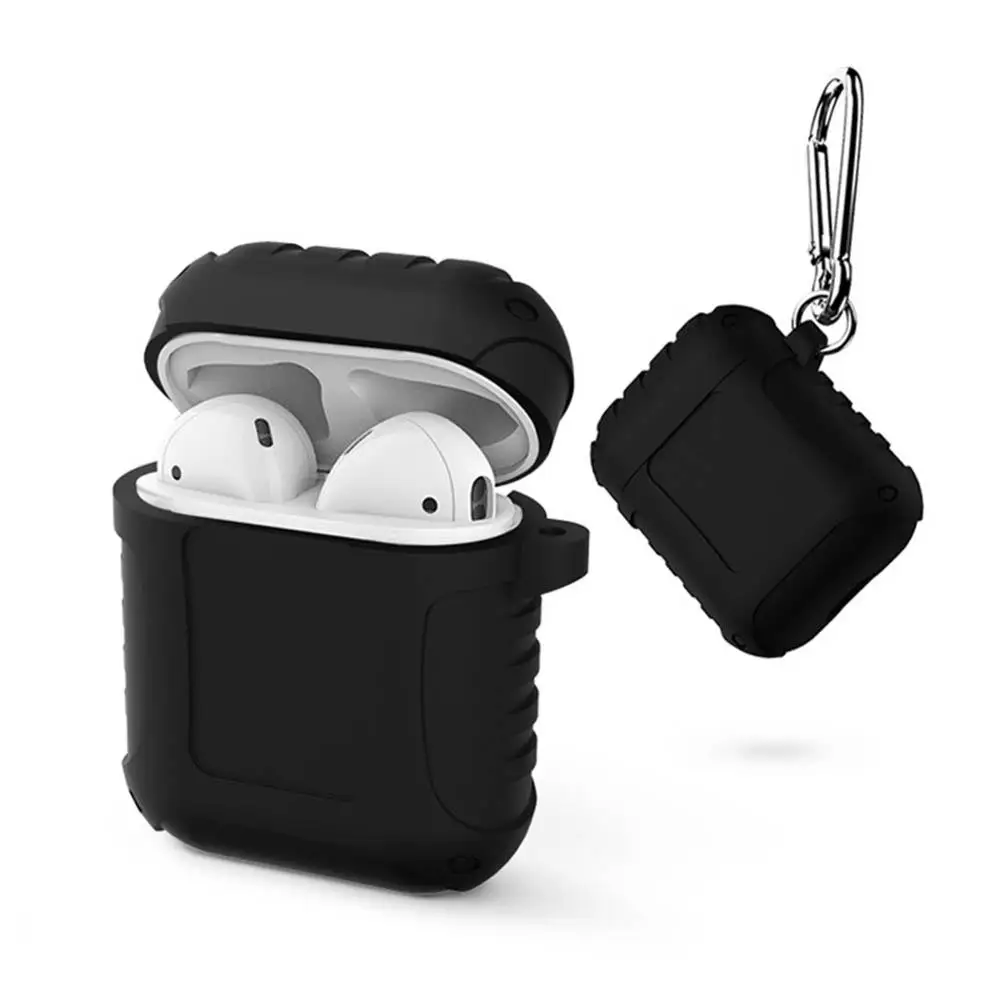Анти-потерянный силиконовый чехол для AirPods зарядный Чехол Держатель Портативный