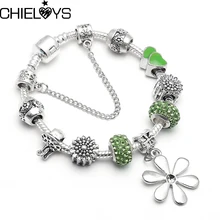 CHIELOYS DIY браслет и браслет для женщин Fit хрустальные бусины тонкий браслет ювелирные изделия подарок BA009