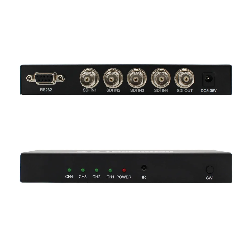 New Style SDI 4x1 Switch 4 Channels SDI Signal To A SDI Signal Channel Support Full-HD SDI Signal Input And Output Free Shipping