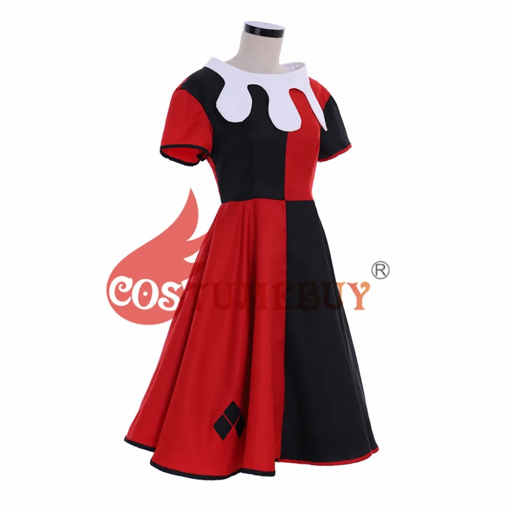 Costumebuy Бэтмен Куинн Косплей Костюм Dr. Harleen Quinzel Хэллоуин леди платья для женщин Маскарад вечерние юбки Индивидуальные
