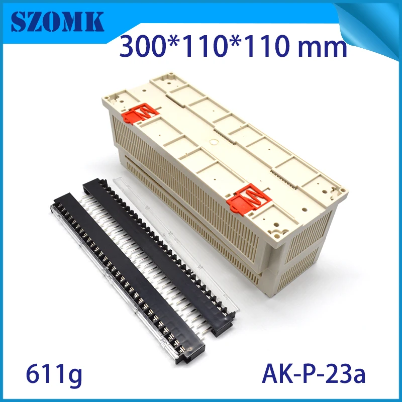 4 шт., 300*110*110 мм din-рейка пластиковый корпус PCB abs пластиковый пульт управления плх с 29 P забор клеммные блоки