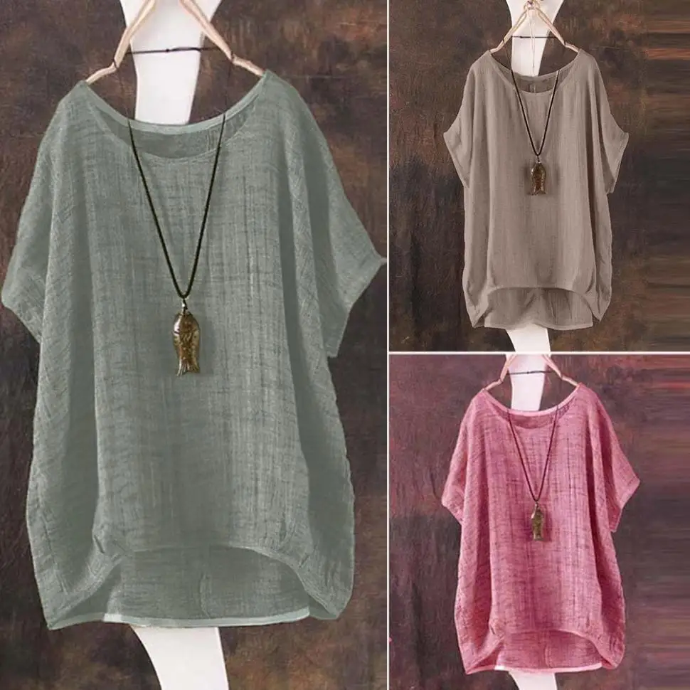 الصيف قميص نسائي تونك بلوزة شيفون الإناث قمم Blusas الرجعية قمصان مربعة النقش Camisa Femnininas فضفاض عارضة خمر Blusa