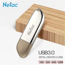 Netac флеш-накопитель USB 3,0, 16 ГБ, 32 ГБ, 64 ГБ, 128 ГБ, металлическая мини-карта памяти, USB, новая флешка, флешдиск,, диск на ключ