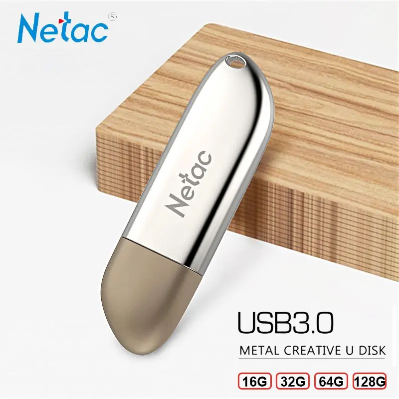  Netac USB 3.0 Flash Drive 16GB 32GB 64GB 128GB Metal Mini Memory Stick Cle USB New Pendrive Flashdi