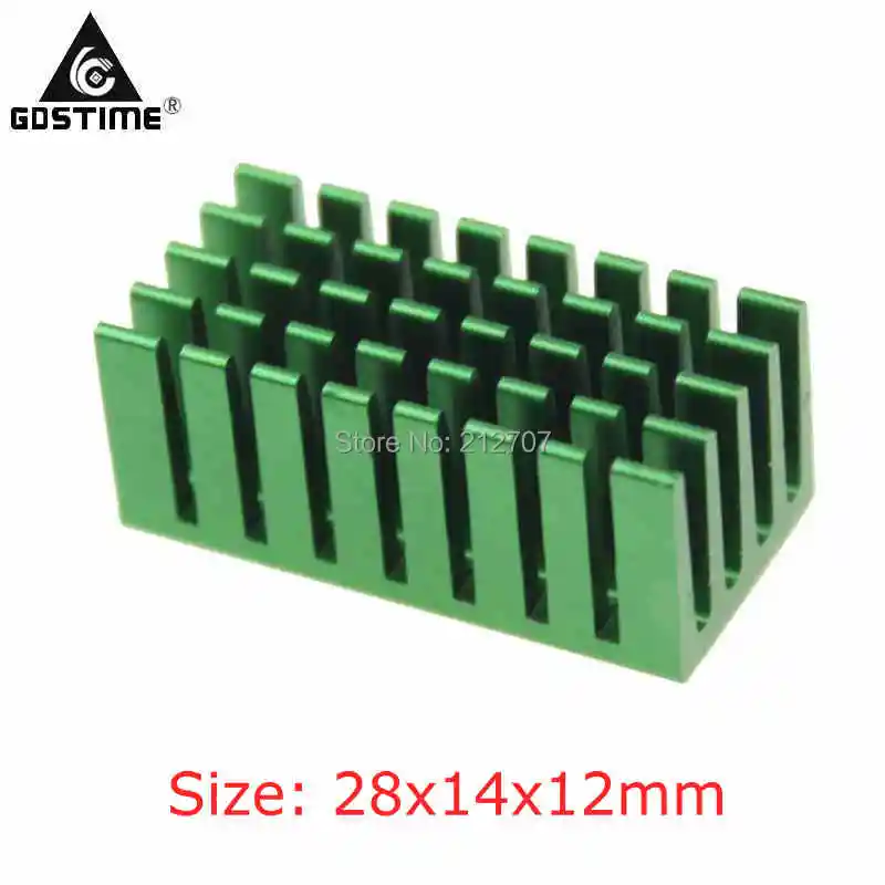 

20 Pieces/lot Gdstime 28x14x12mm Chip IC MOS VGA Card Cooling Heatsink With 3M Tapes