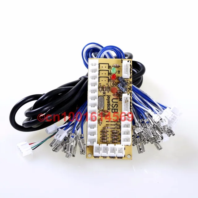 Free Shipping! New Zero Delay USB PC Joystick PCB Board USB Controls To