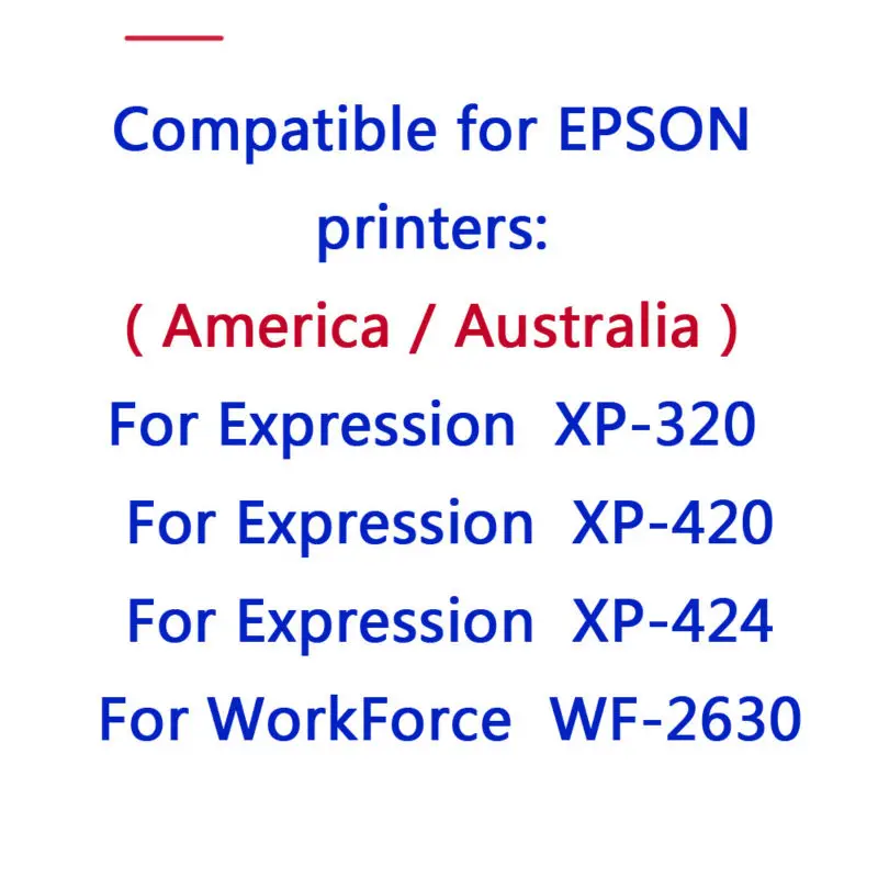 4 вида цветов чернильный картридж Epson 220xl T220 совместимый для WorkForce WF 2630 2650 2660 XP 320