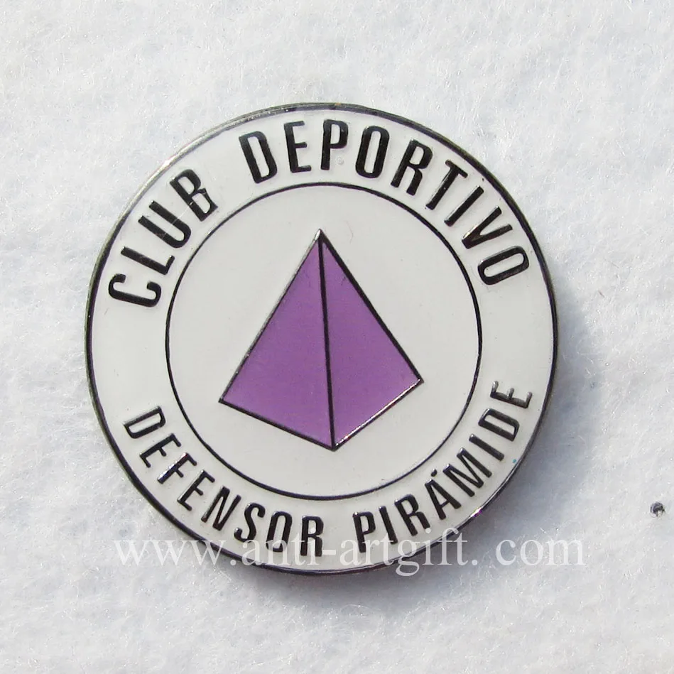 

Customized soft enamel round shape club lapel pin