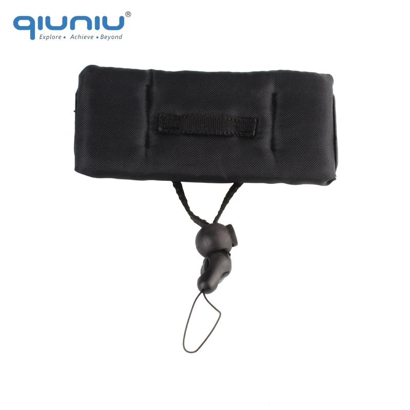 QIUNIU Водонепроницаемый Дайвинг плавающий пенопласт наручный браслет поплавок ручной ремешок для GoPro Hero 6 5 4 3 2 для SJ4000/5000 для Xiaomi Yi - Цвет: Black