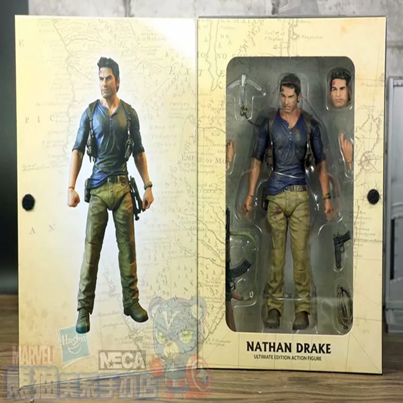 NECA Uncharted 4 конец вора фигурки Натан Дрейк ПВХ Коллекционная Фигурка модель игрушки Рождественский подарок