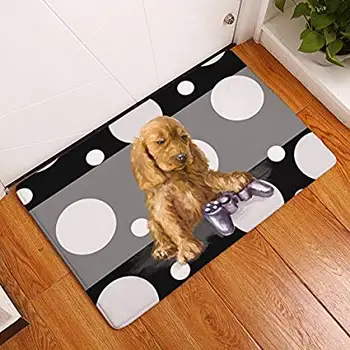 

Modern Non Slip Cat Dog Home Bathroom Bath Shower Bedroom Mat Toilet Floor Door Mat Rug Carpet Pad Doormat