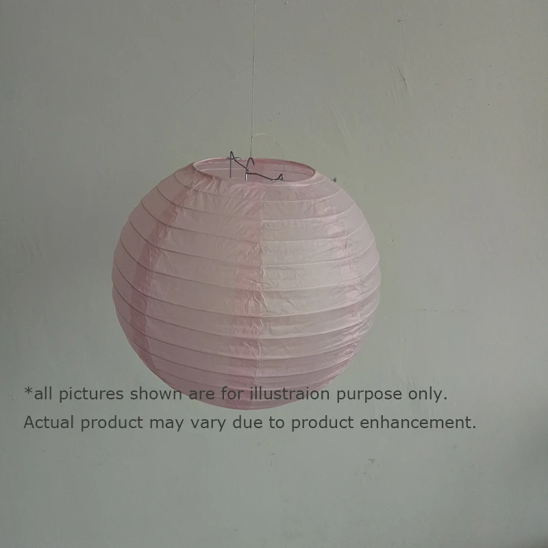 light pink paper lantern