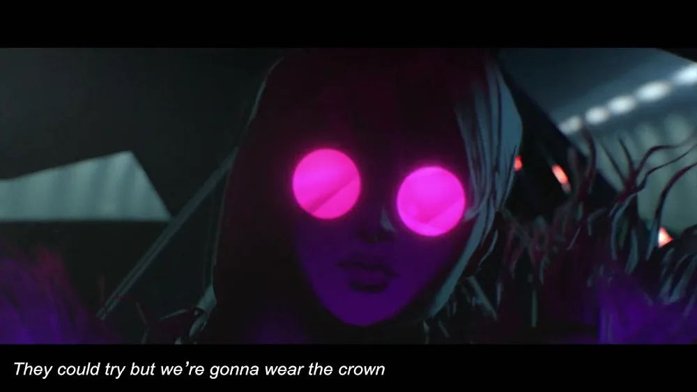LOL S8 League of Legends K/DA красные солнцезащитные очки Kda Evelynn реквизит для косплея |