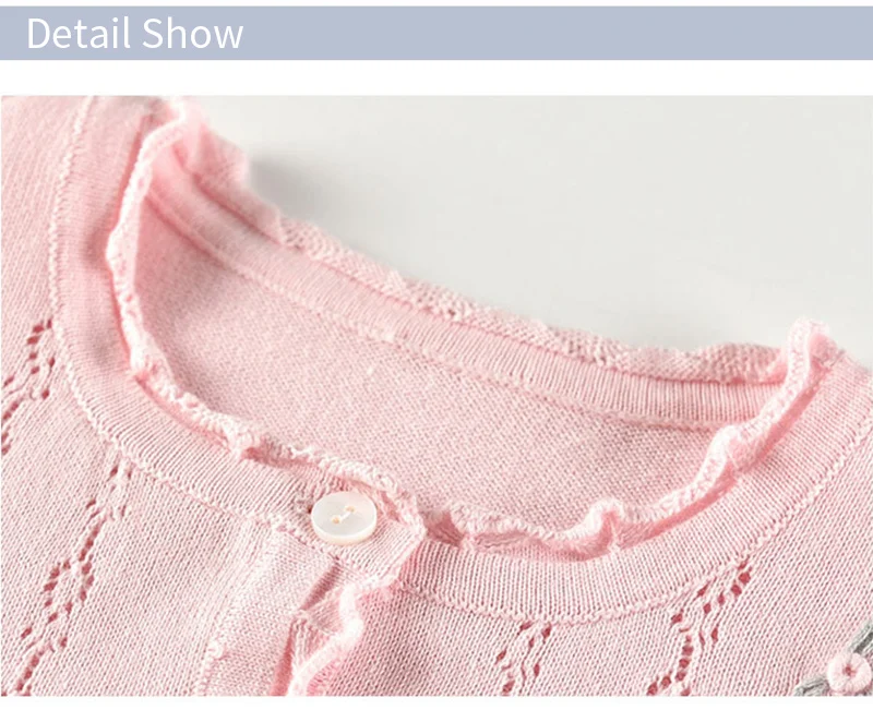 Sweet Flower Baby Sweater Ruffles Baby Girls Cardigan Long Sleeve Knitted Kids Sweater For Girl Spring Autumn Baby Girl Clothing (5)